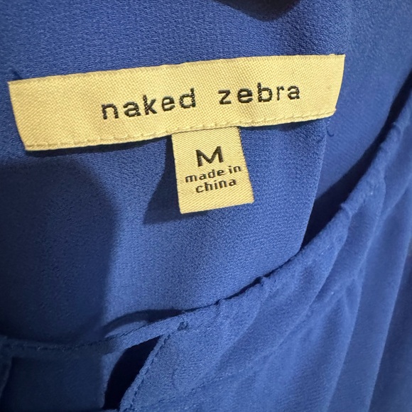 Naked Zebra size  Medium Royal Blue lined cami - Picture 6 of 10